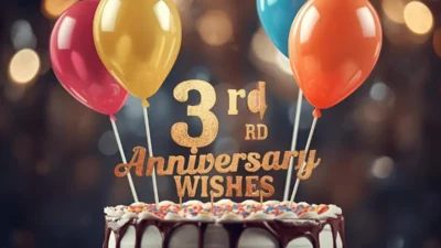 3rd Anniversary Wishes