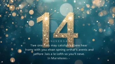 14th Anniversary Wishes