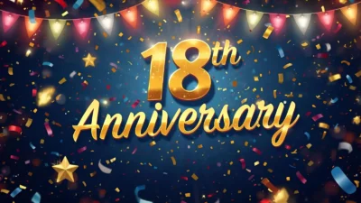 18th anniversary wishes