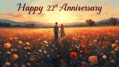 22nd Anniversary Wishes