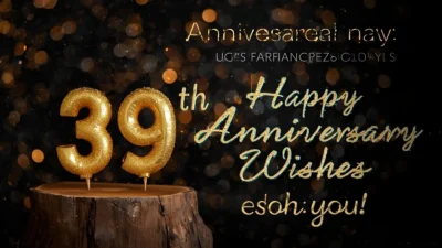 39th Anniversary Wishes