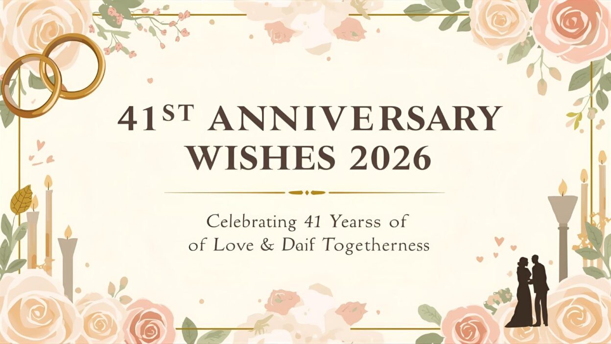 41st Anniversary Wishes