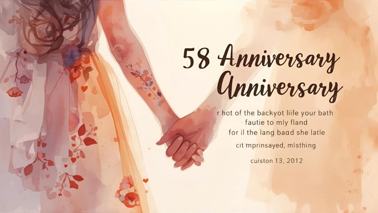 58th Anniversary Wishes