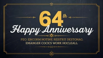 64th Anniversary Wishes