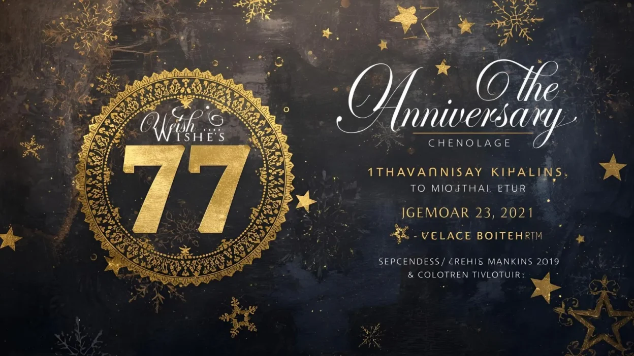 77th Anniversary Wishes