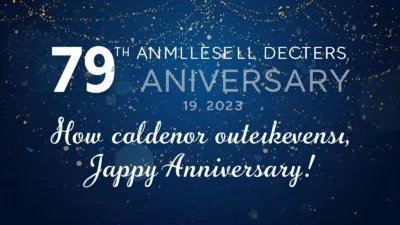 79th Anniversary Wishes