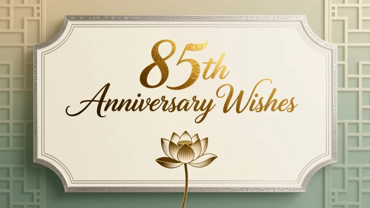 85th Anniversary Wishes