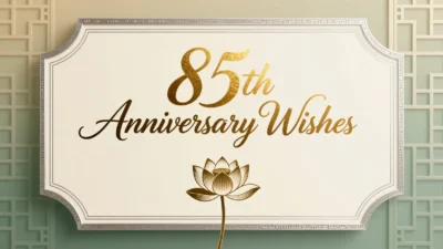 85th Anniversary Wishes
