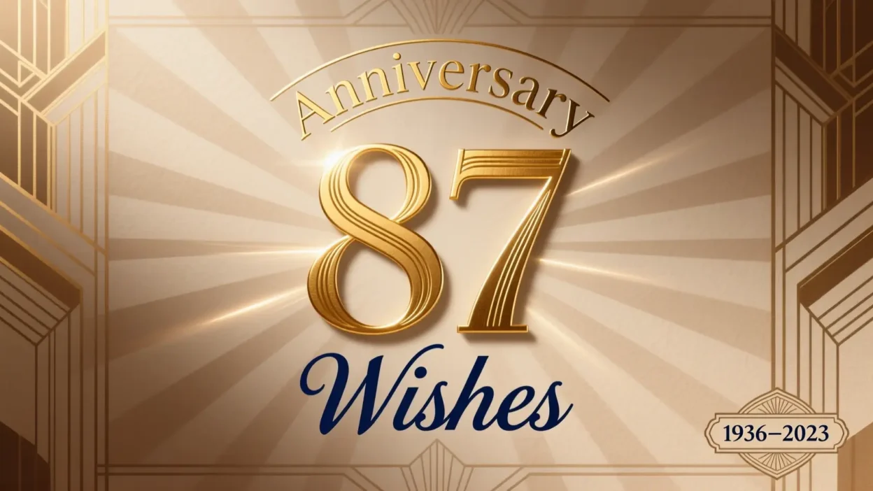 87th Anniversary Wishes