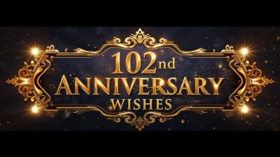 102nd Anniversary Wishes