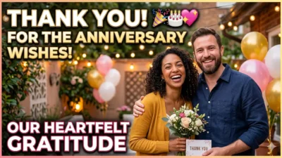 thank you all for the anniversary wishes